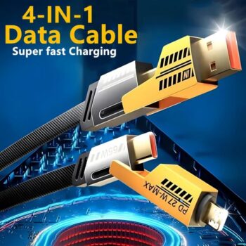 4-in-1 Multi Usb Charging Cable Fast Power delivery Cord For Iphone, Ipad, Samsung, Macbook