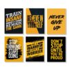 Set Of 6 Motivational Sticky Canvas Frames For Wall Decore / Sticky Phototiles