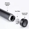 Temperature Display Vacuum Insulated Water Bottle Thermo Flask Made Of Premium Stainless Steel Coffee Cup