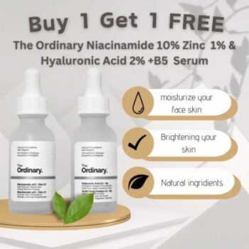 The Ordinary Niacinamide Serum 10% + Zinc 1% Supersize Serum [buy 1 Get 1 Free] | Best Quality Serum 30ml