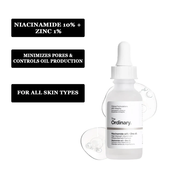 The Ordinary Niacinamide Serum 10% + Zinc 1% Supersize Serum [buy 1 Get 1 Free] | Best Quality Serum 30ml